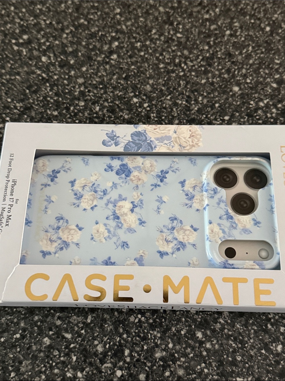 LoveShackFancy Blue and White Floral iPhone Case for iPhone 17 Pro Max brand new - Picture 8 of 12
